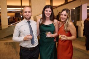 Friends with drinks at BC SPCA's Offleashed Vancouver Gala 2023