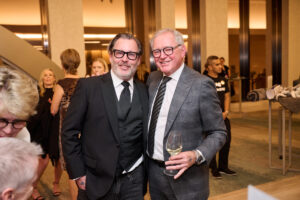 Two men in suit and tie at BC SPCA's Offleashed Vancouver Gala 2023