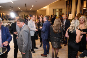 Guests at the cocktail reception at BC SPCA's Offleashed Vancouver Gala 2023