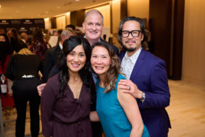 A group photo of 4 guests at BC SPCA's Offleashed Vancouver Gala 2023