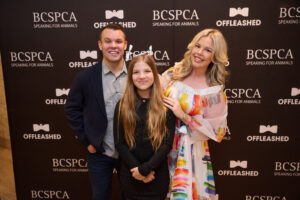 A family at BC SPCA's Offleashed Vancouver Gala 2023