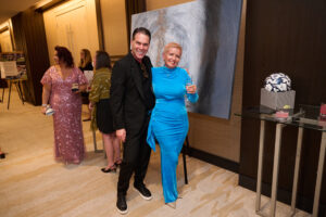 A man and a woman at BC SPCA's Offleashed Vancouver Gala 2023